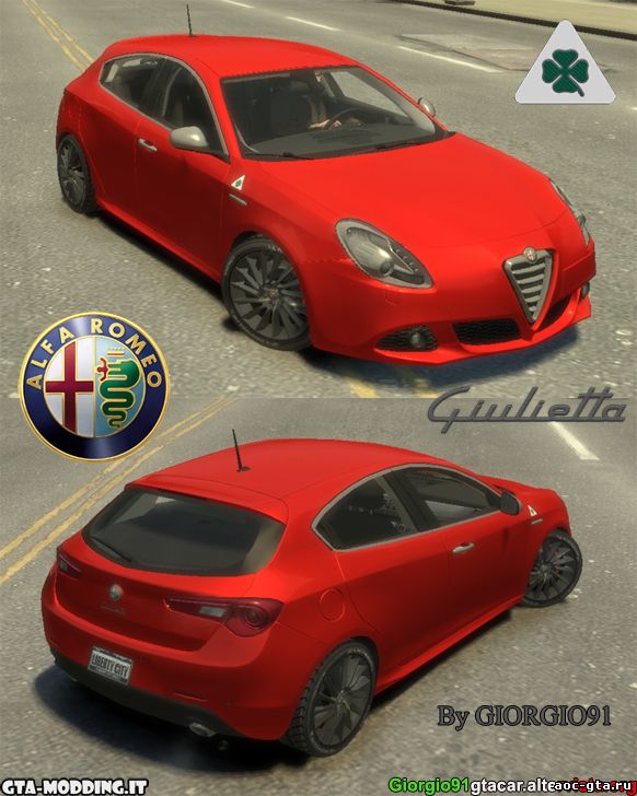 Alfa Romeo Giulietta Quadrifoglio Verde для GTA 4