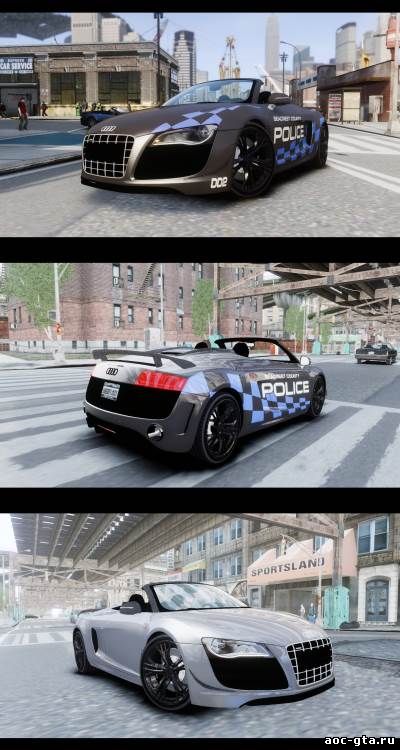 2012 Audi R8 GT Spyder для GTA 4